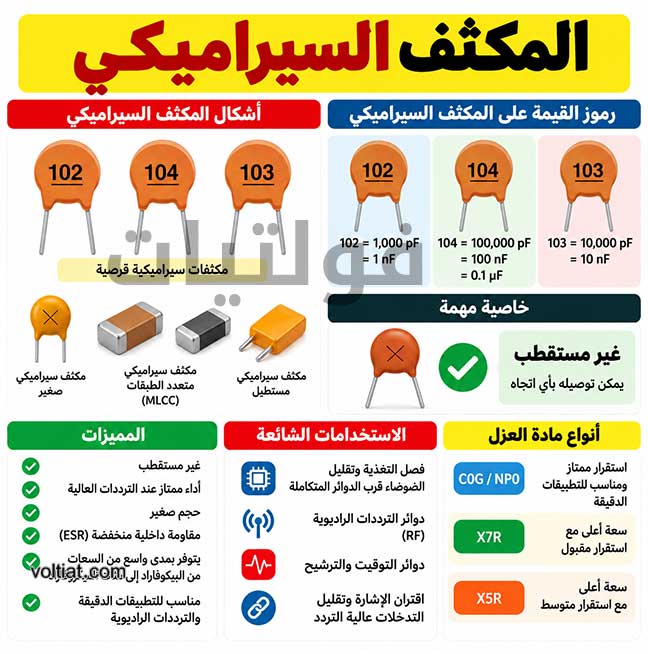 المكثف السيراميكي
