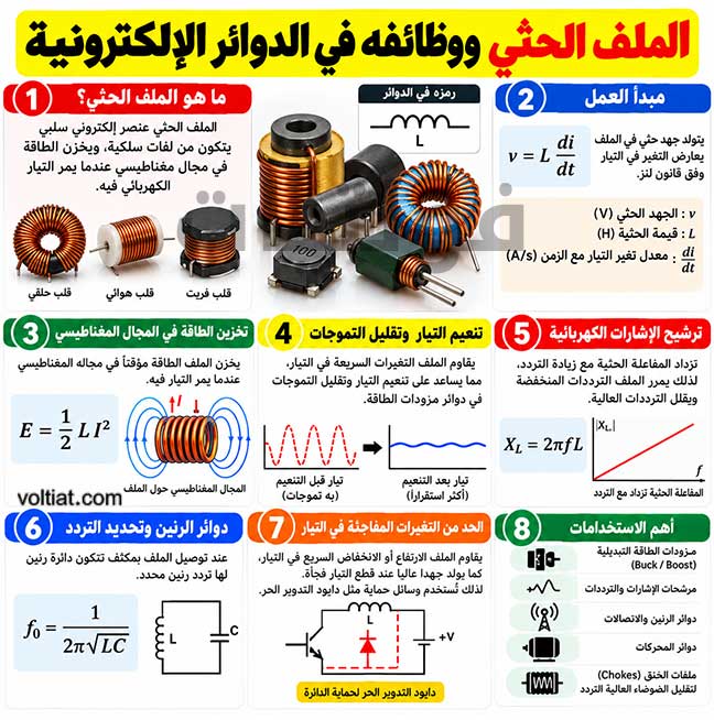 الملف الحثي في الدائرة الإلكترونية