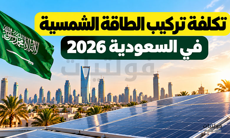 تكلفة تركيب الطاقة الشمسية في السعودية 2026