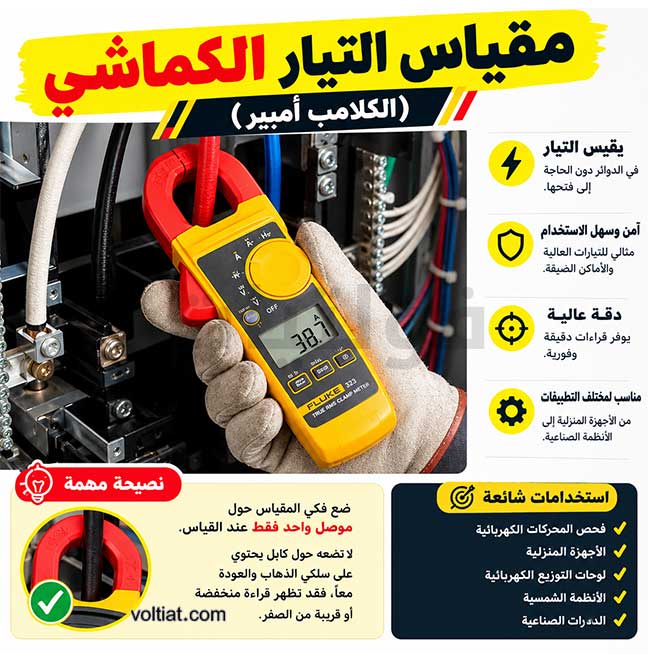 جهاز قياس الأمبير الكلامب ميتر