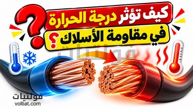 كيف تؤثر درجة الحرارة في مقاومة الأسلاك؟