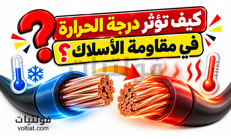 كيف تؤثر درجة الحرارة في مقاومة الأسلاك؟