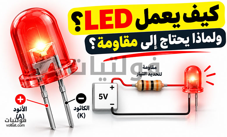 كيف يعمل LED؟