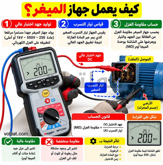 كيف يعمل جهاز الميجر