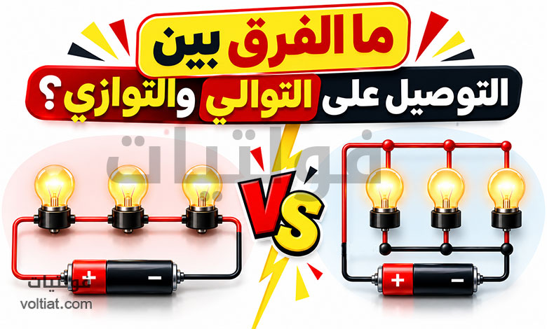 ما الفرق بين التوصيل على التوالي والتوصيل على التوازي؟