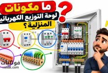 ما مكونات لوحة التوزيع الكهربائية المنزلية؟