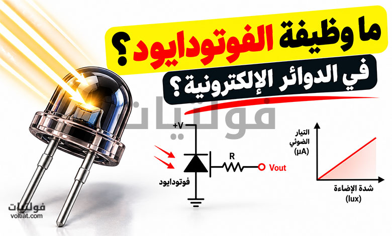 وظيفة الفوتودايود وكيف يعمل في الدوائر الإلكترونية